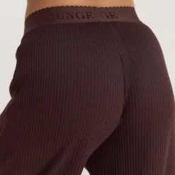 Soft Waffle Pyjama-Hose - Dunkle Schokolade