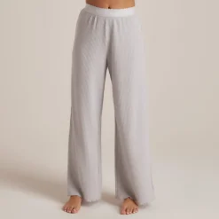 Soft Waffle Pyjama-Hose - Eisgrau