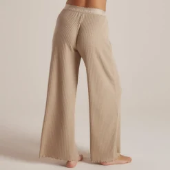 Soft Waffle Pyjama-Hose - Hellbraun