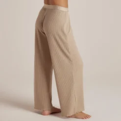 Soft Waffle Pyjama-Hose - Hellbraun