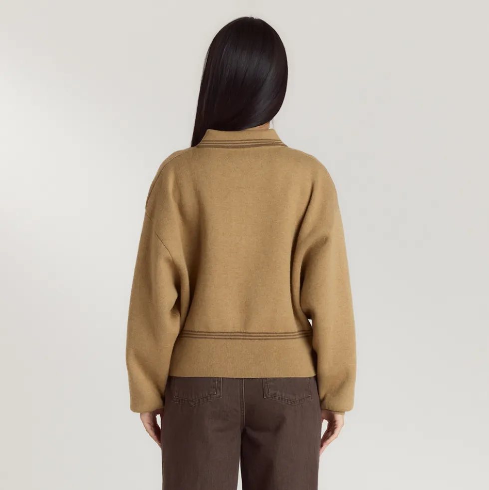 Strickjacke - Hellbraun