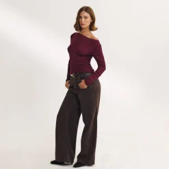 Transparentes Oberteil - Kirschlack