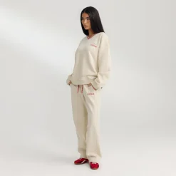 V-Neck Pullover - Haferflocken