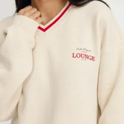 V-Neck Pullover - Haferflocken
