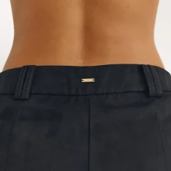 Wildledershorts - Schwarz