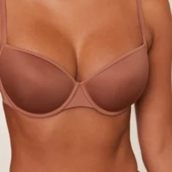Your Everyday T-shirt BH und String/Slip Set - Mokka