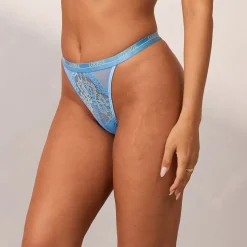 Zweifarbiges Blossom String - Aqua